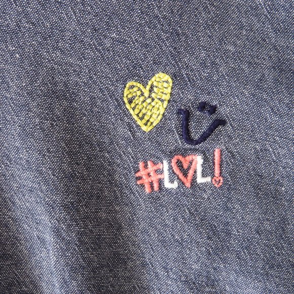 GYMBOREE Girls Dress Size 7 100% Cotton Button-up Front-Half Beautiful Embroider - Picture 3 of 12